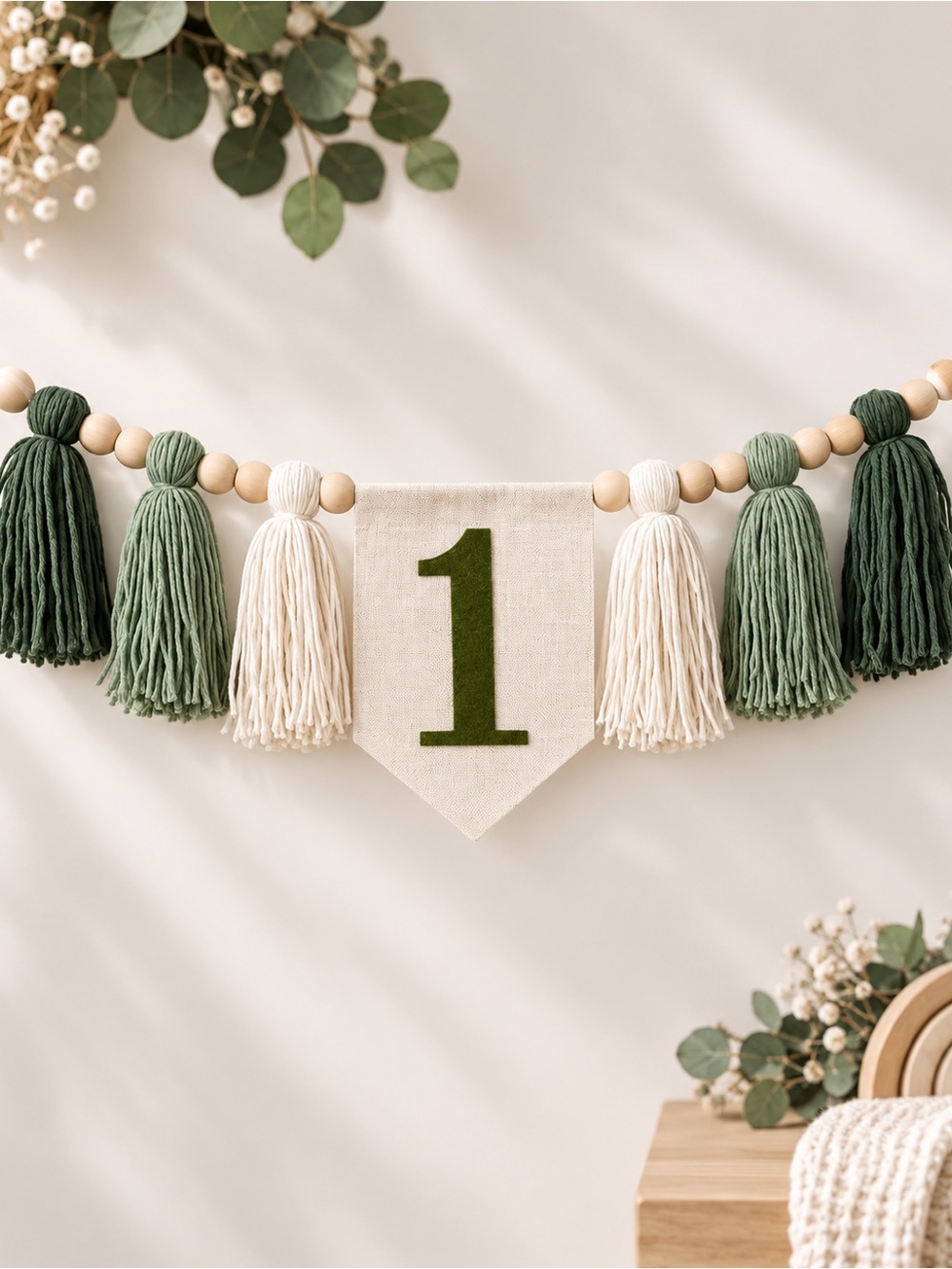 First birthday garland/tassel banner